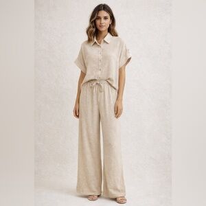 ST01. Rhinestone Two piece pant set